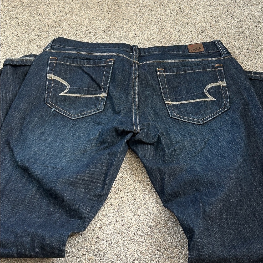 Vintage AE women’s  Dark Blue Flare Jeans - Picture 5 of 5